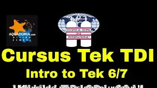 Les cursus plong&eacute;e TEK TDI. Cours Intro To Tech TDI 6/7.