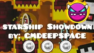 starShip Showdown by: GMDEEPSPACE 100% (Medium Demon) (3 Coins) (2.1) | Geometry Dash