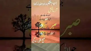 Azmaish aur Sabr ✨ #shorts #deenedarbar #urduquotes