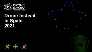 Lloret Drone Festival 100 drone show by Flock Drone Art (Spain)