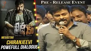 Megastar Chiranjeevi Powefull Dialogue @ Khaidi No 150 Pre Release Event || V V Vinayak