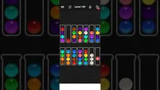 Level 139 of Ball Sort Color water Puzzle