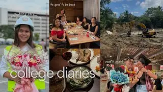 life lately - Days in my Life in College, last year in civil engineering, ojt👷‍♀️, study 