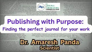 Publishing with Purpose:  Finding the perfect journal for your work