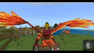 Jogando Minecraft com um mod que adiciona v&aacute;rios drag&otilde;es novos  Dragon Fire