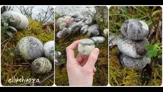 Miten huopakivet tehdään.  Huovutusohje.  Ellunhuopa