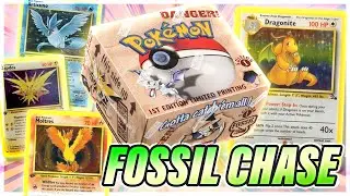 The Chase for LEGENDARY Birds & Dragonite! - $20,000 1st Edition Fossil Box