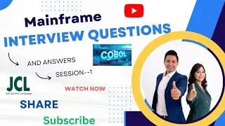Mainframe interview questions and answers session _1#mainframes #mainframetutorial #jcl #cobol
