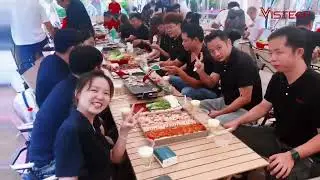 Frisbee, barbecues, games, and laughter &ndash; joyful moments with the amazing Vistech team! ☀️🔥