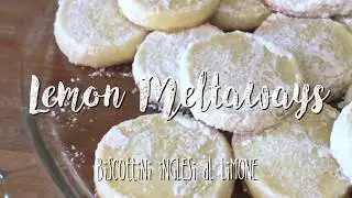 LEMON MELTAWAYS - biscotti inglesi al burro e limone senza uova - RICETTA FACILE E VELOCE
