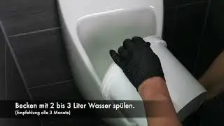 Sanicus wasserlose Urinale - Ventilwechsel und Wartung