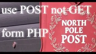 Use POST not GET for form handling PHP 