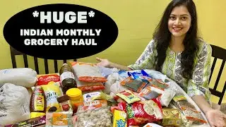 *ОГРОМНЫЙ* ежемесячный запас продуктов | Планирование, покупки и организация покупок в Индии #gro...
