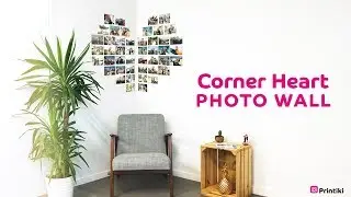 Creating a Heart Corner Photo Wall
