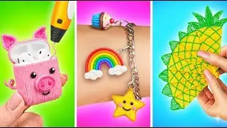 Crazy Jewelry DIYs 😲 Epoxy Resin vs 3D Pen by 123GO!
