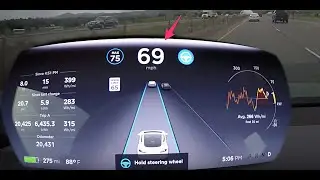 💥Tesla Autopilot V9 Blindspot On Highway 2018.39.7