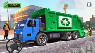 Caminh&atilde;o de Lixo Simulador 3D, Road Sweeper Garbage Truck Sim