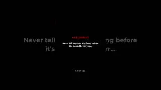 Rule #1: Move in Silence | Mindfuel Motivation#shorts