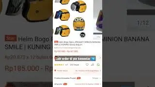 Helm Bogo Minions kocax #helm #minions #shopee #shorts
