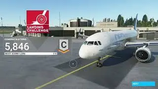 A320 Crosswind Landing! Battling the Winds on Final Approach! 🌪️✈️