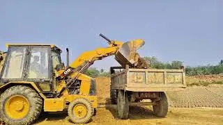 ‼️🐍Jcb JS81 loading mud in Tractor's jhon Deere | Mahindra trolley And Track 🚜