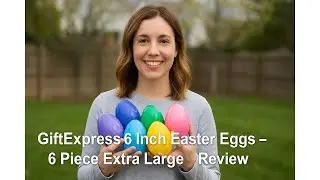 🥚 GiftExpress 6 Inch Easter Eggs - 6 Piece Extra Large Review 🐇