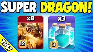 Easiest SUPER DRAGON Attack for 3 STARS! Easy TH17 Attack Strategy (Clash of Clans)