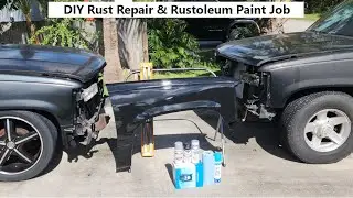 Rustoleum paint job with 2k clearcoat after repair.