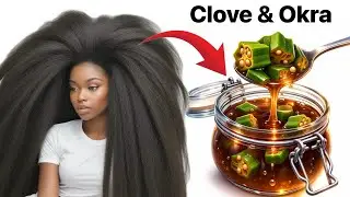 Mix Okra & Clove & your hair might grow too fast this March . Don&rsquo;t wash it out