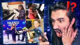 REAGINDO A CRIANÇAS PRODÍGIO TOCANDO PIANO #3 - Franz Ventura