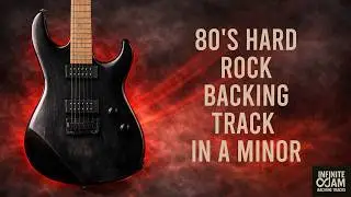 80's Hard Backing Track in A Minor - Half-Time Jam 130BPM