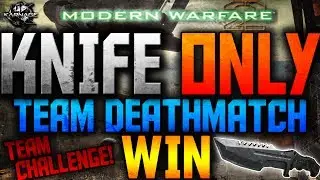 MW2: KNIFE ONLY TEAM DEATHMATCH WIN! - KARNAGE Clan Team Challenge #6!
