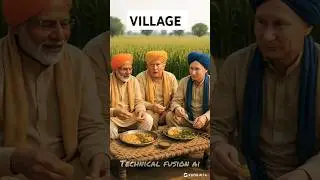 &ldquo;Modi, Trump & Putin&rsquo;s Feast in the Golden Mustard Fields&rdquo; VILLAGE