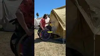 Тур-палатка Coachella для пользователей инвалидных колясок!!