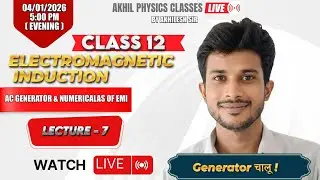 AC Generator  Explained Live | Class 12 Physics | Board + JEE