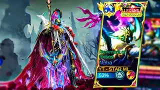 19 kills ! NEW ALPHA REVENANT OF ROSES IS FINALLY ARRIVED IN 2025!! (The best legend skin in mlbb ?)