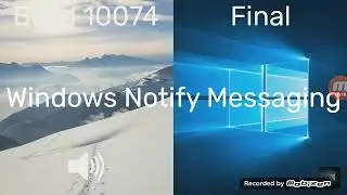 WİNDOWS 10 build 10074 and windows 10 sounds