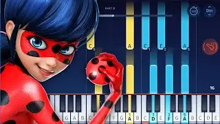 MIRACULOUS LADYBUG - Theme Song - Piano Tutorial / Piano Cover