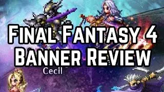 Final Fantasy Brave Exvius - Rosa, Edge, Dark Knight Cecil, and Cecil Banner Review!