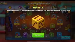 Route to Unique rewards! Spin and Roll (7. Day) Carnival Mole-opoly! Hustle Castle