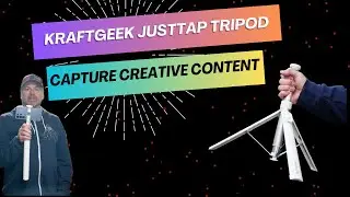 Capture creative content with the KraftGeek JustTap smartphone tripod