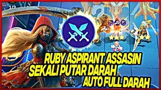 RUBY ASSASIN WEAPON MASTER CARA MAIN COMMANDER RYA SKILL 1 MAGIC CHESS COMBO TERBARU 2024