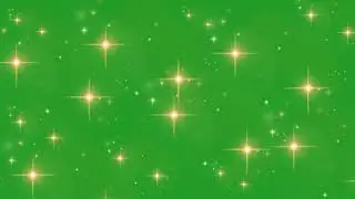 Magic twinkling star motion graphic with greenscreen background stock video| Star greenscreen