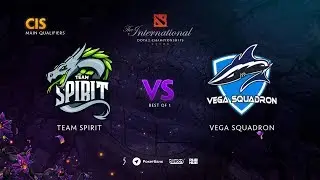 Team Spirit vs Vega Squadron, TI9 Qualifiers CIS, bo1 [Maelstorm & Inmate]