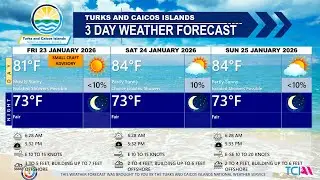 3-Day Public Weather Forecast 23/01/2026 | 