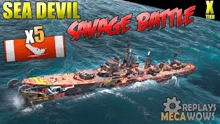 SAVAGE BATTLE Sea Devil KRAKEN | World of Warships Gameplay Replay