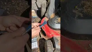 Chute blocker install on a #toro #timemaster #torotimemaster #lawnmower
