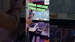 Playing Japanese Arcade Cabinet -Time Crisis Game in Tokyo #japan #fun #shorts #fyp #viral #foryou