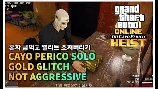 [GTA] Cayo Perico Solo gold glitch, Elite Positive 05:15// 카요페리코 혼자 금먹고 엘리트 05:15