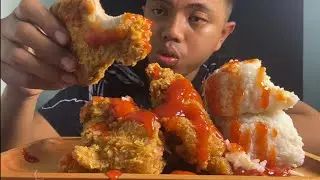 mukbang ayam crispy olive 🍗🍗